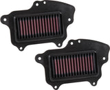 K&N 16-17 Suzuki Boulevard M90 1462CC Replacement Drop In Air Filter (Set of 2) K&N Engineering Air Filters - Direct Fit  AXOPROS