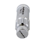 NRG 700 Series M12 X 1.5 Steel Lug Nut w/Dust Cap Cover Set 21 Pc w/Locks & Lock Socket - Silver NRG Lug Nuts  AXOPROS