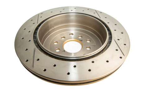 DBA 02-07 Subaru WRX STi 10 Stud Hole Rear Drilled & Slotted Street Series Rotor DBA Brake Rotors - Slot & Drilled  AXOPROS
