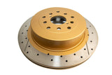 DBA 02-07 Subaru WRX STi 10 Stud Hole Rear Drilled & Slotted Street Series Rotor DBA Brake Rotors - Slot & Drilled  AXOPROS