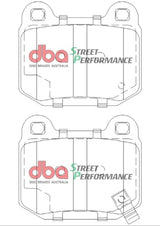 DBA 03-06 EVO / 04-09 STi / 03-07 350Z Track Edition/G35 w/ Brembo SP500 Rear Brake Pads DBA Brake Pads - Performance  AXOPROS