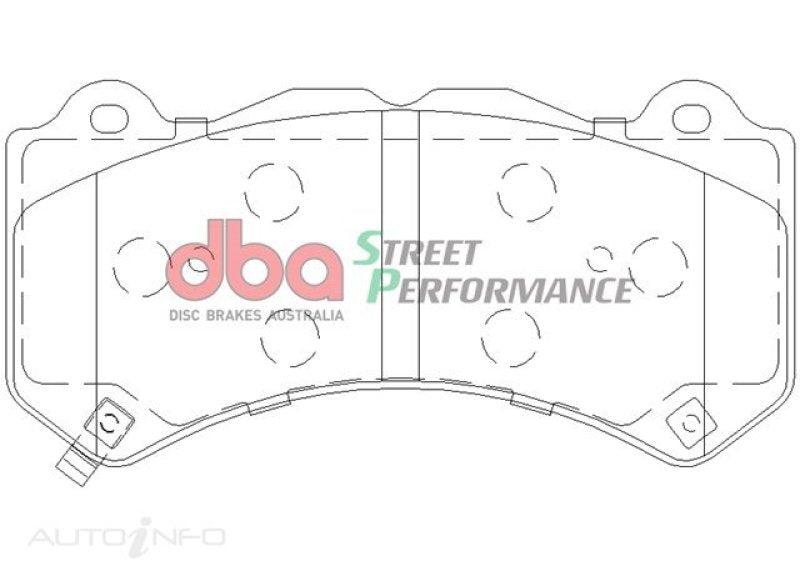 DBA 07-22 Nissan GT-R R35 Front Street Performance Brake Pad Kit DBA Brake Pads - Performance  AXOPROS