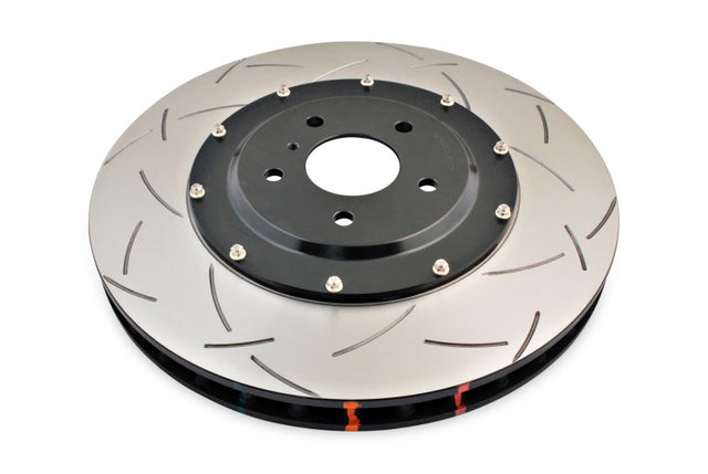 DBA 09-11 Nissan GTR R-35 Front Slotted 5000 Series 2 Piece Rotor Assembled w/ Black Hat DBA Brake Rotors - 2 Piece  AXOPROS