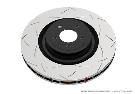 DBA 11-16 Hyundai Genesis Coupe Front Slotted 4000 Series 1Pc Uni-Directnl Rotor DBA Brake Rotors - Slotted  AXOPROS