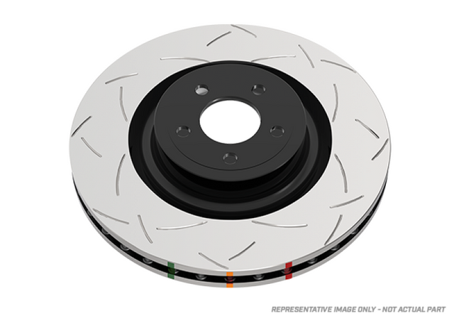 DBA 11-16 Hyundai Genesis Coupe Front Slotted 4000 Series 1Pc Uni-Directnl Rotor DBA Brake Rotors - Slotted  AXOPROS