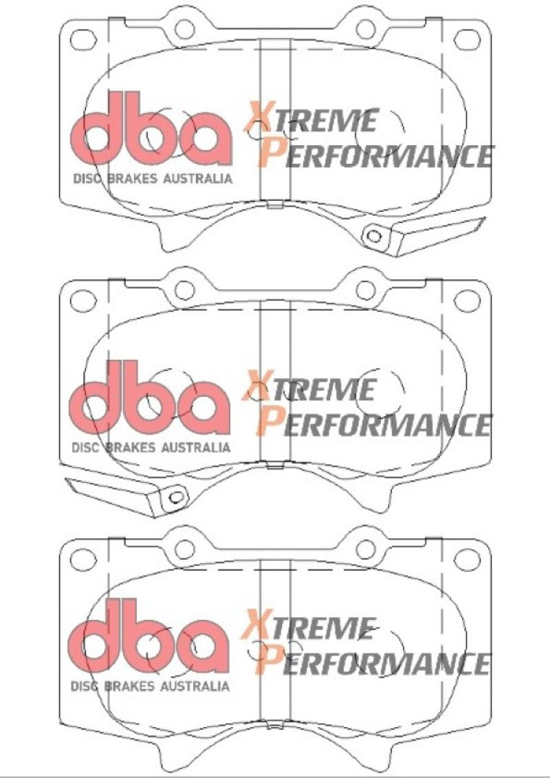 DBA 2015 Toyota Tacoma XP650 Front Brake Pads DBA Brake Pads - Performance  AXOPROS