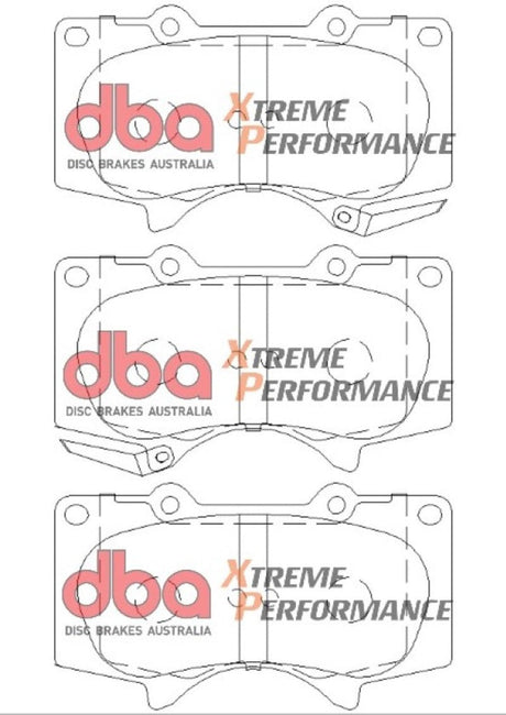 DBA 2015 Toyota Tacoma XP650 Front Brake Pads DBA Brake Pads - Performance  AXOPROS