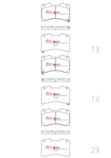 DBA 2022+ Toyota GR Corolla RP Performance Front Brake Pads DBA Brake Pads - Racing  AXOPROS