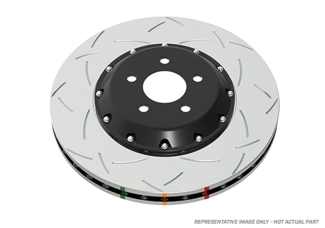 DBA 97-04 Corvette C5/C6 Front Slotted 5000 Series 2 Piece Rotor Assembled w/ Black Hat DBA Brake Rotors - 2 Piece  AXOPROS