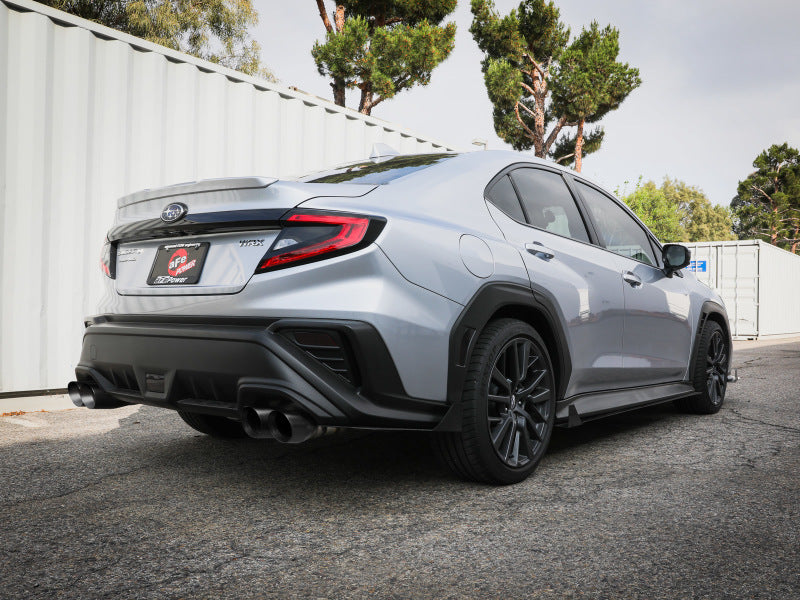 aFe POWER Takeda 3in to 2-1/2in 304 SS Cat-Back Exhaust w/ Black Tips 22-23 Subaru WRX H4-2.4L (t) aFe Catback  AXOPROS