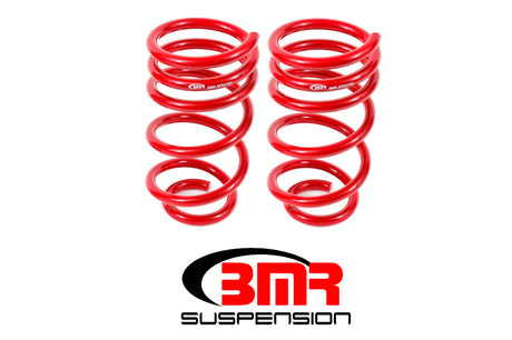 BMR 10-15 5th Gen Camaro V8 Rear Lowering Springs - Red BMR Suspension Lowering Springs  AXOPROS