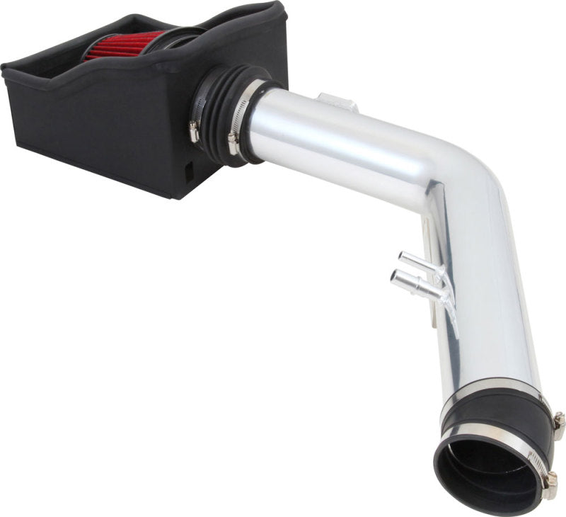 Spectre 11-14 Ford F250/350 V8-6.2L F/I Air Intake Kit - Polished w/Red Filter Spectre Cold Air Intakes  AXOPROS