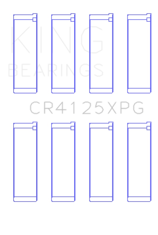 King Subaru EJ20/EJ22/EJ25 (Suites 52mm Journal Size) Tri-Metal Perf Rod Bearing Set - Size +.025mm King Engine Bearings Bearings  AXOPROS