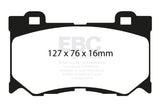 EBC 08-15 Infiniti G37 3.7 Bluestuff Front Brake Pads EBC Brake Pads - Racing  AXOPROS