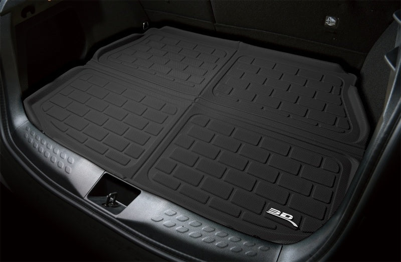 3D Maxpider 23-24 Honda Pilot Kagu Black Cargo 3D MAXpider Floor Mats - Rubber  AXOPROS