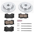 Power Stop 09-13 Infiniti FX50 Rear Z23 Evolution Sport Brake Kit PowerStop Brake Kits - Performance D&S  AXOPROS