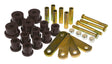Prothane 64-73 Ford Mustang Rear Spring Bushings w/ HD Shackle Kit - Black Prothane Bushing Kits  AXOPROS