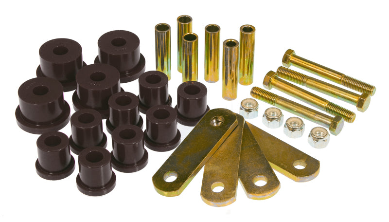 Prothane 64-73 Ford Mustang Rear Spring Bushings w/ HD Shackle Kit - Black Prothane Bushing Kits  AXOPROS
