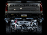 AWE Tuning 4th Gen GM 1500 6.2L 0FG Catback Split Rear Exit (w/ Bumper Cutouts) - Quad Chrome Tips AWE Tuning Catback  AXOPROS