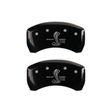 MGP Rear set 2 Caliper Covers Engraved Rear GT500 Shelby & Cobra Black finish silver ch MGP Caliper Covers  AXOPROS