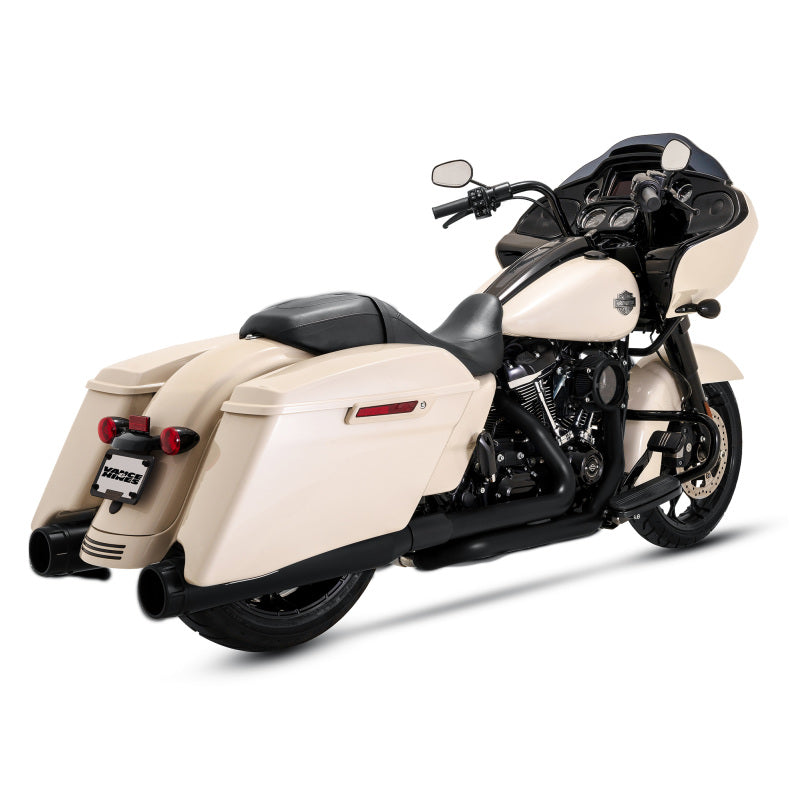 Vance & Hines HD Dresser Duals 17-22 HDr/Heatshield Black PCX Header Exhaust Vance and Hines Motorcycle Headers  AXOPROS
