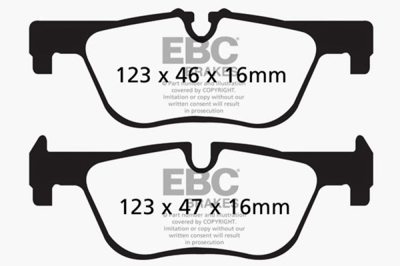 EBC 14+ BMW 228 Coupe 2.0 Turbo ATE calipers Ultimax2 Rear Brake Pads EBC Brake Pads - OE  AXOPROS