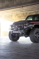 DV8 Offroad 07-18 Jeep Wrangler JK / 18-23 Wrangler JL / 20-23 Gladiator JT MTO Series Front Bumper DV8 Offroad Bumpers - Steel  AXOPROS
