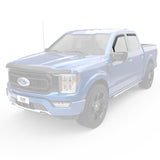 EGR 15+ Ford F150 Crew Cab In-Channel Window Visors - Set of 4 - Matte (573495) EGR Wind Deflectors  AXOPROS