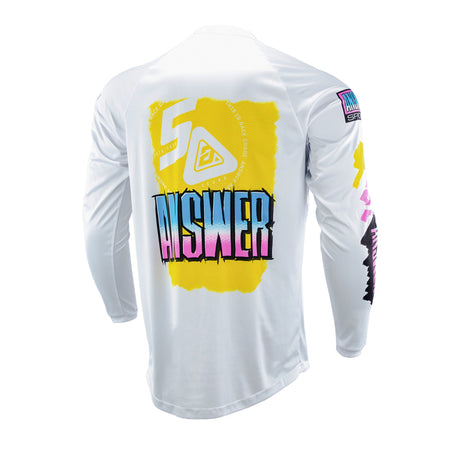 Answer Answer 26 LE Syncron Artifacts Jersey 50 Years Neon Yellow/White/Blue Youth - Large Jerseys aftermarket performance part