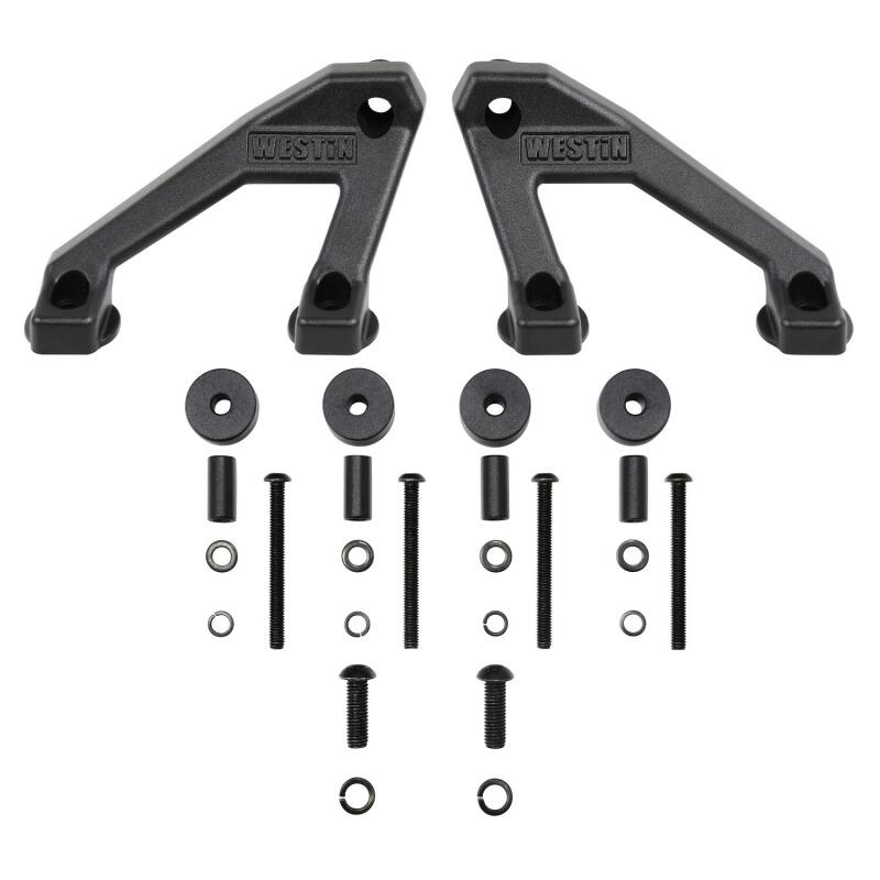 Westin 18-20 Jeep Wrangler / 2020 Gladiator LED Cowl Mount - Textured Black Westin Light Mounts  AXOPROS