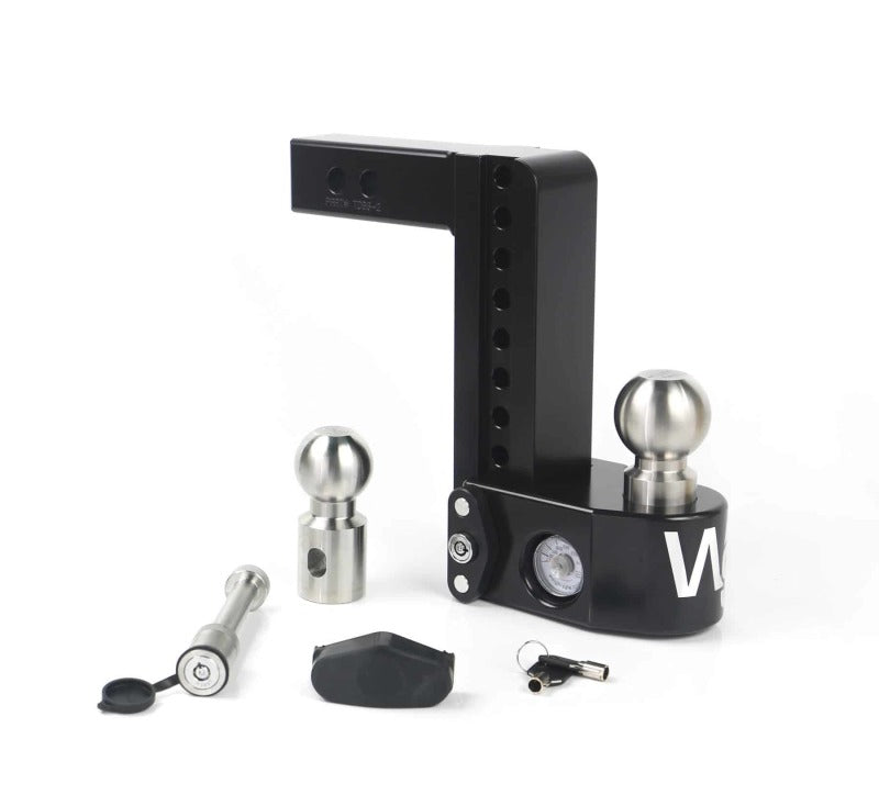 Weigh Safe Weigh Safe 8in Drop Hitch w/Built-in Scale & 2in Shank (8K/12.5K GTWR) w/WS05 - Black Cerakote Hitch Ball Mounts aftermarket performance part