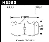 Hawk 12-14 McLaren MP4-12C HPS 5.0 Front Brake Pads Hawk Performance Brake Pads - Performance  AXOPROS