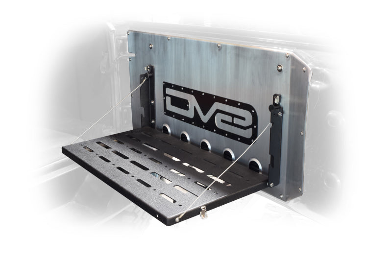 DV8 Jeep JK Tailgate Mounted Table (Trail Table) - Black DV8 Offroad Tailgate Accessories  AXOPROS