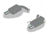Borla Atak S Rear Section 15-17 Ford Mustang GT 5.0L V8 MT/AT 2.5in pipe 4in tip Borla Catback  AXOPROS