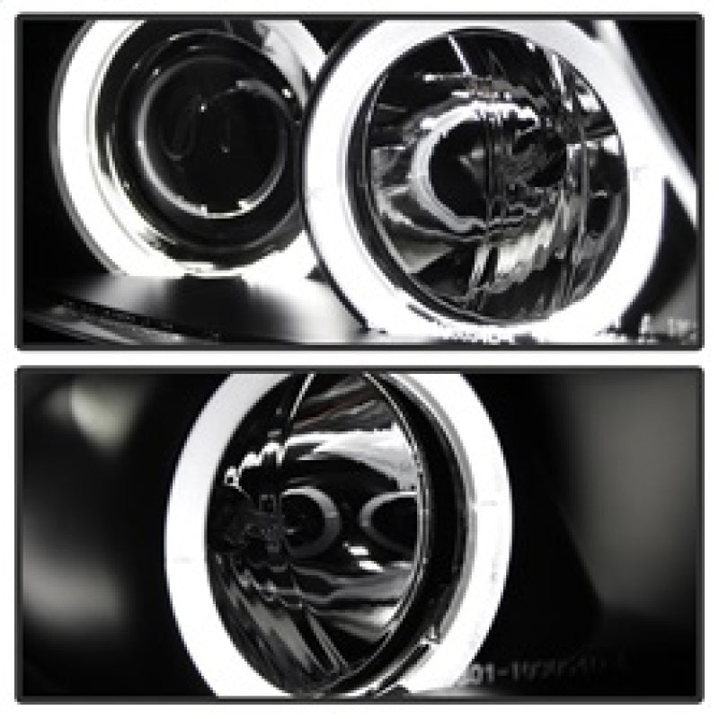 Spyder BMW E90 3-Series 06-08 Projector LED Halo Amber Reflctr Rplc Bulb Blk PRO-YD-BMWE9005-AM-BK SPYDER Headlights  AXOPROS