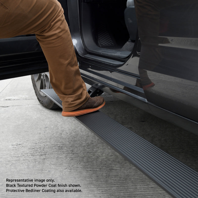 RealTruck 19-25 Chevy Silverado 1500 CC 4dr VoltStep Electric Running Board Kit - Tex. Blk Go Rhino Running Boards  AXOPROS