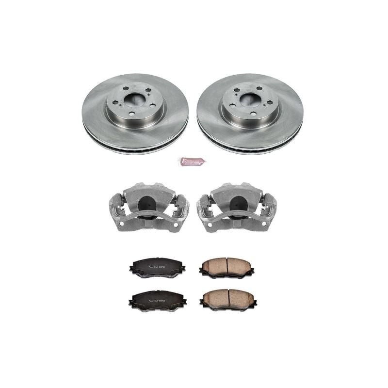 Power Stop 09-10 Pontiac Vibe Front Autospecialty Brake Kit w/Calipers PowerStop Brake Kits - OE  AXOPROS