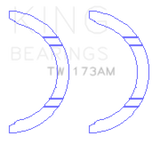 King 4G63/4G64 7 Bolt EVO V-IX Thrust Washer Set King Engine Bearings Bearings  AXOPROS