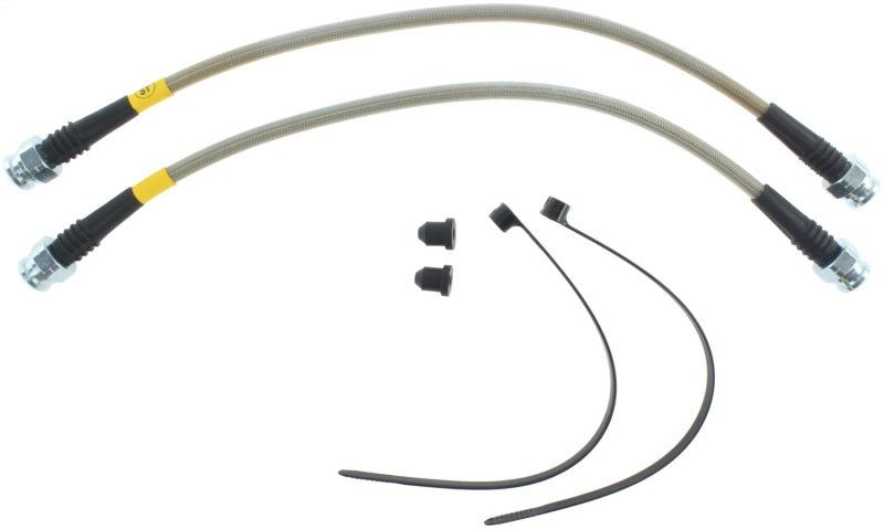 StopTech 00-04 Ferrari F360/04-05 F360 Stradale/96-02 Maranello Front Stainless Steel Brake Line Kit Stoptech Brake Line Kits  AXOPROS