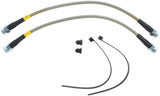 StopTech 00-04 Ferrari F360/04-05 F360 Stradale/96-02 Maranello Front Stainless Steel Brake Line Kit Stoptech Brake Line Kits  AXOPROS