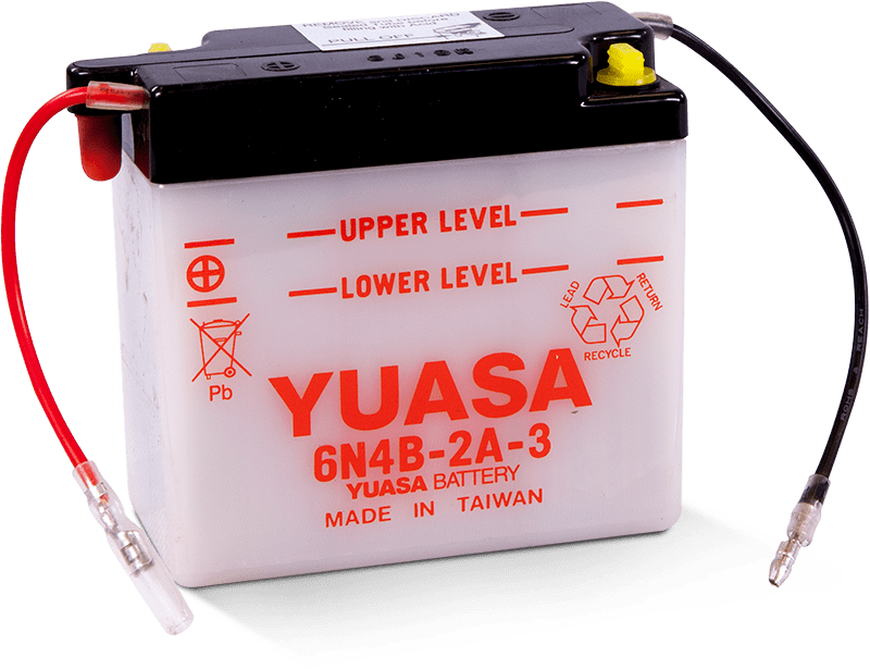 Yuasa Battery Yuasa 6N4B-2A-3 Conventional 6-Volt Battery Batteries aftermarket performance part