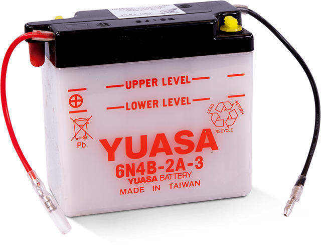Yuasa Battery Yuasa 6N4B-2A-3 Conventional 6-Volt Battery Batteries aftermarket performance part