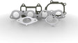 MAHLE Original Dodge Ram 2500 10-98 Exhaust Manifold Set Victor Reinz Exhaust Gaskets  AXOPROS