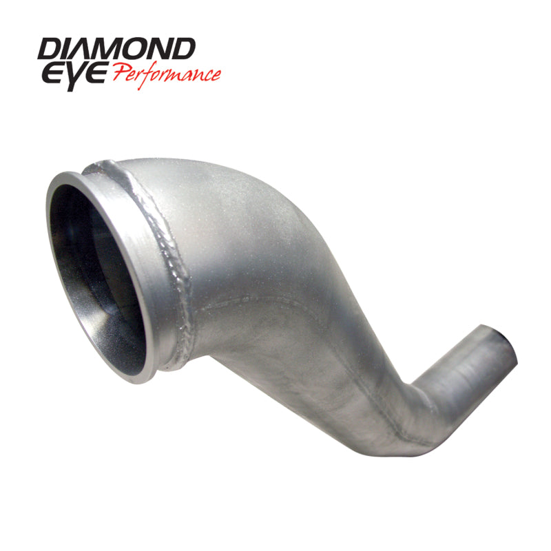Diamond Eye Downpipe 4in TB Single HX40 TURBO-DIRECT FLANGE AL DODGE 5.9L 2500/3500 94-02 Diamond Eye Performance Downpipes  AXOPROS