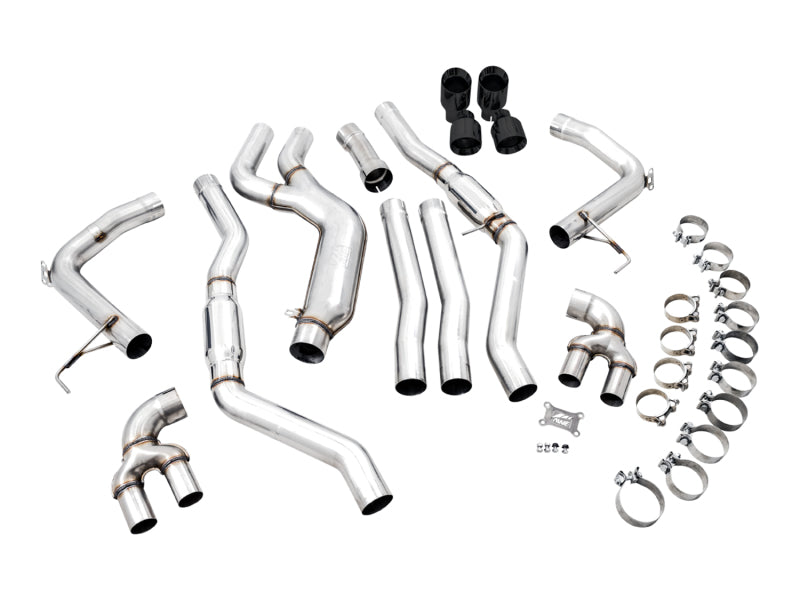 AWE Tuning 2019+ BMW M340i (G20) Track Edition Exhaust - Quad Diamond Black Tips AWE Tuning Catback  AXOPROS