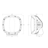 Rigid Industries Single Light Cover for Adapt XP - Black Rigid Industries Light Covers and Guards  AXOPROS