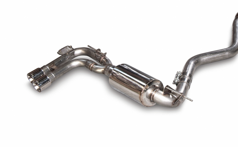 AWE Tuning BMW F3X N20/N26 328i/428i Touring Edition Exhaust Quad Outlet - 80mm Diamond Black Tips AWE Tuning Axle Back  AXOPROS