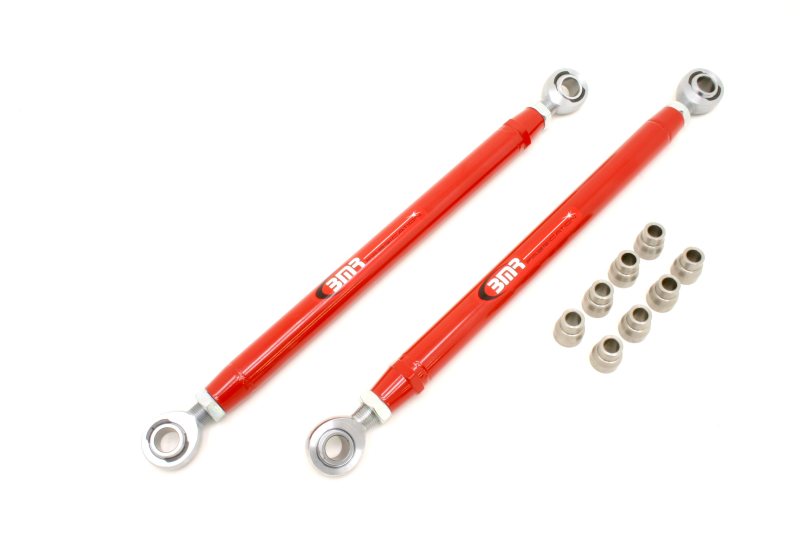 BMR 05-14 S197 Mustang Double Adj. Lower Control Arms w/ Heavy Duty Rod Ends - Red BMR Suspension Control Arms  AXOPROS