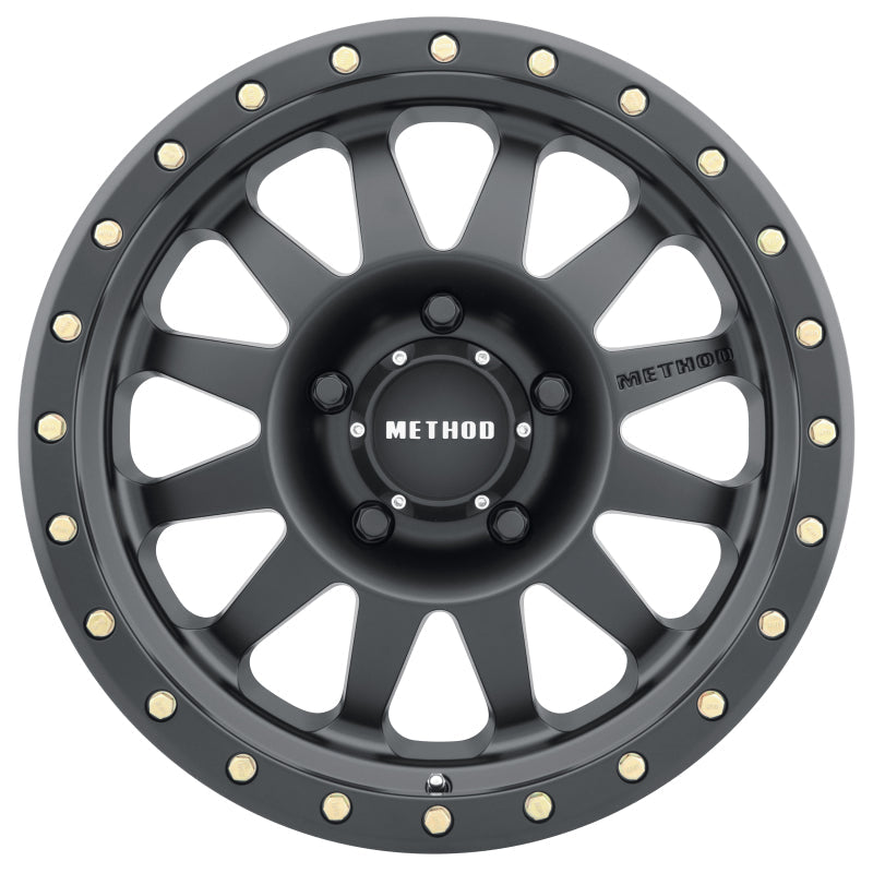 Method MR304 Double Standard 15x10 -50mm Offset 5x4.5 83mm CB Matte Black Wheel Method Wheels Wheels - Cast  AXOPROS