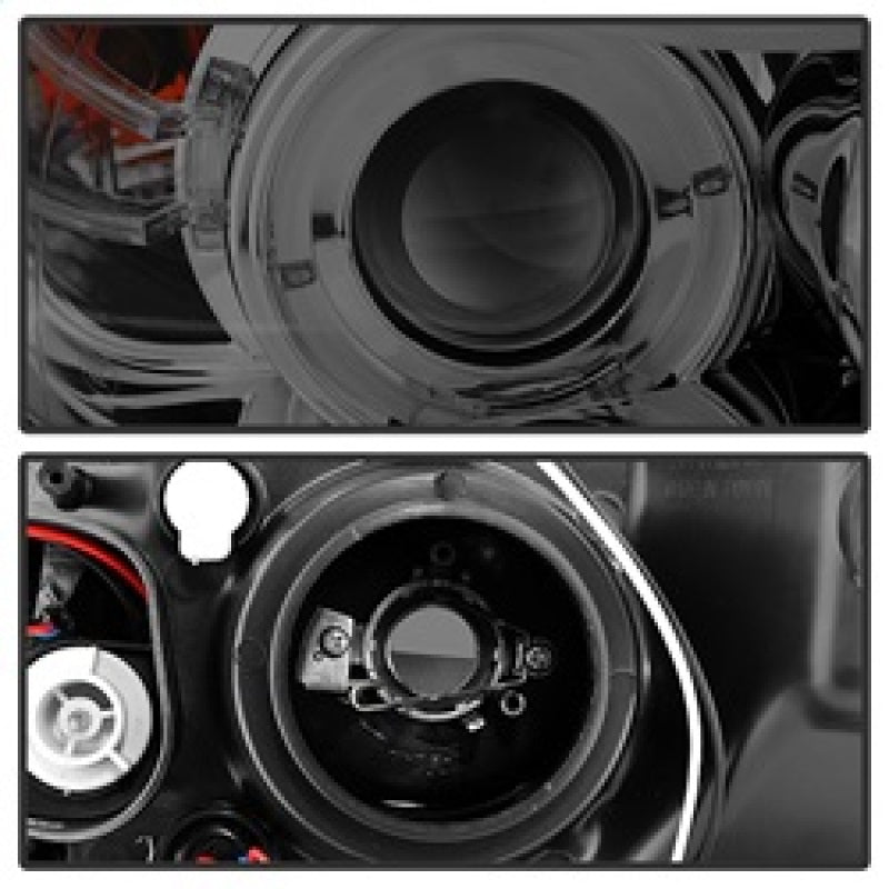 Spyder BMW E90 3-Series 06-08 (4 dr) Proj LED Halo Amber Reflctr Rplc Bulb Smke PRO-YD-BMWE9005-AM-S SPYDER Headlights  AXOPROS
